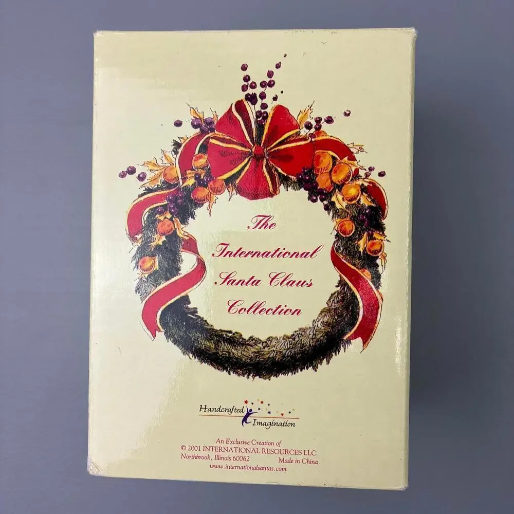 Collectible Christmas Figurine International Santa Greece - Vtg